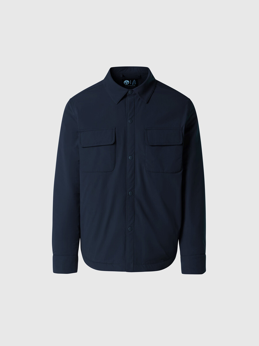 sobretudo acolchoado de nylon black sails