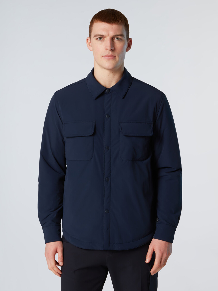 sobretudo acolchoado de nylon black sails