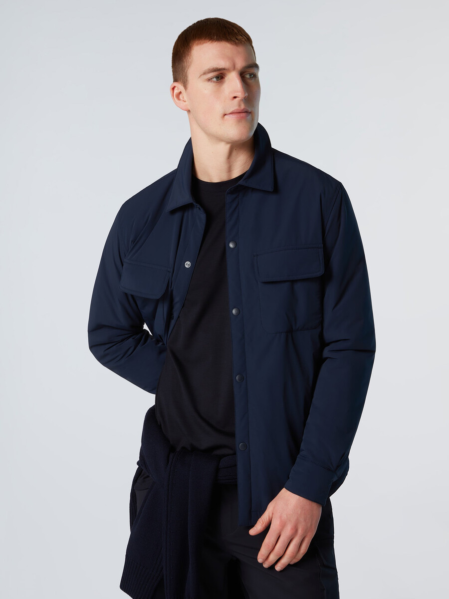 sobretudo acolchoado de nylon black sails
