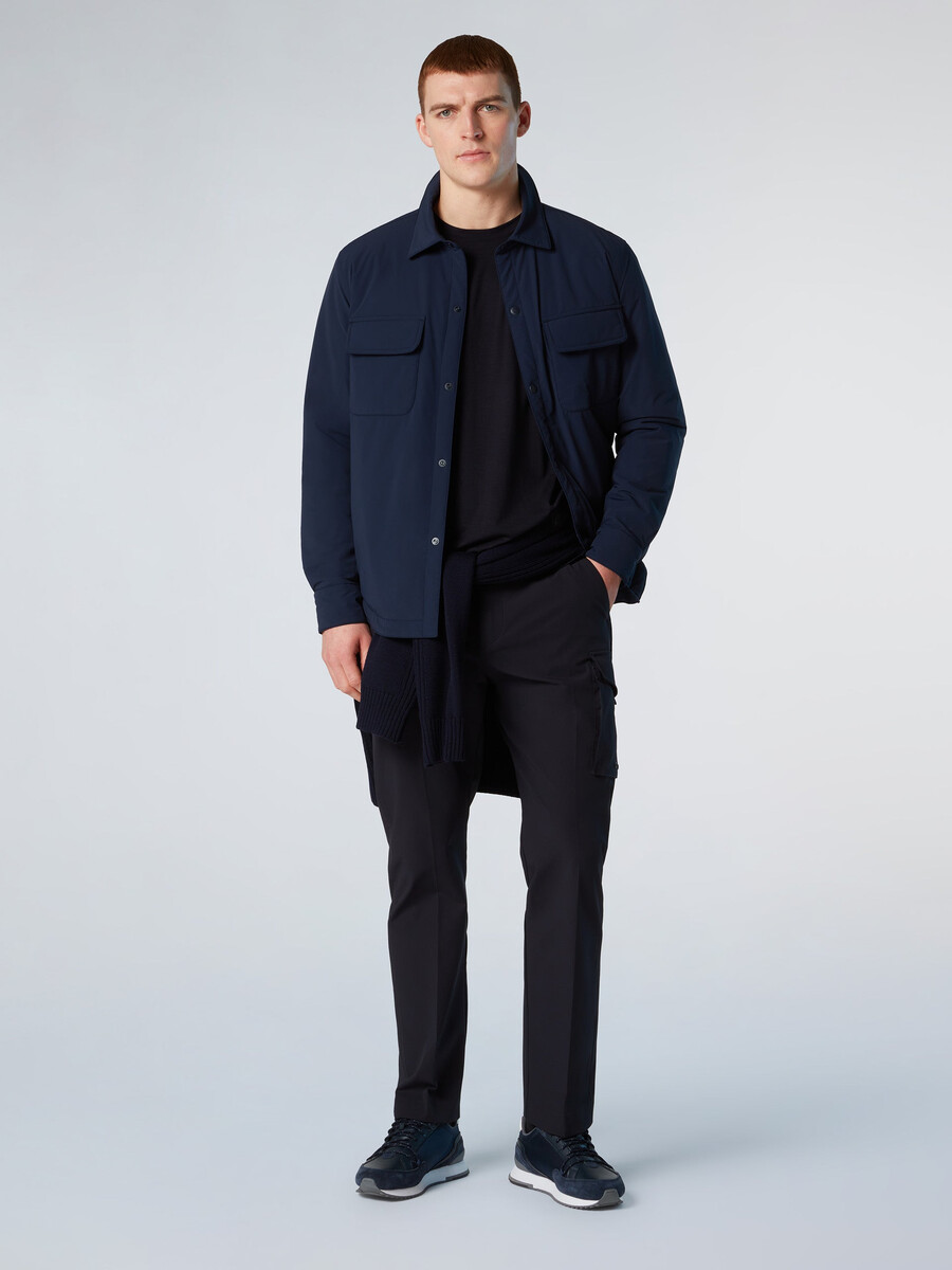 sobretudo acolchoado de nylon black sails