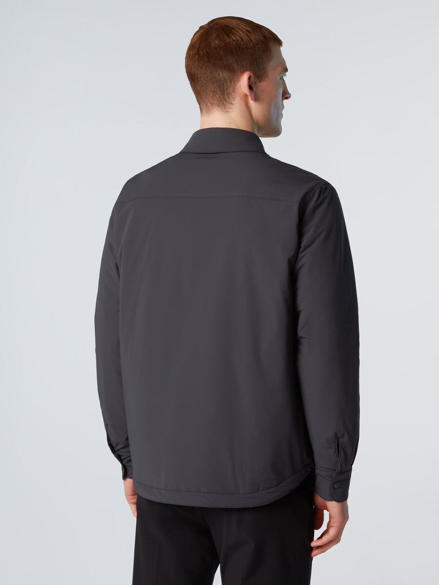 sobretudo acolchoado de nylon black sails