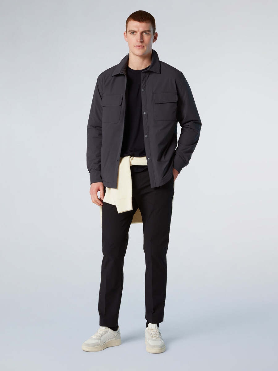 sobretudo acolchoado de nylon black sails