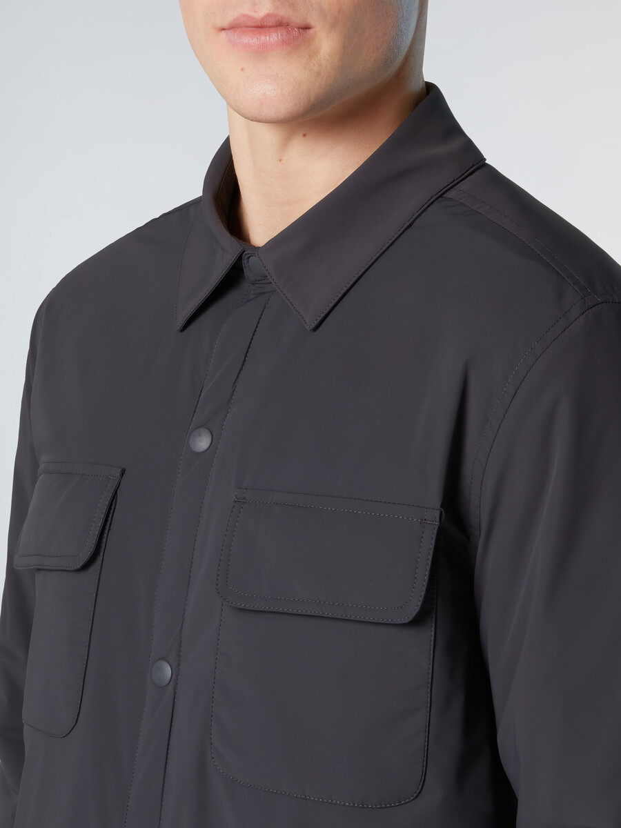 sobretudo acolchoado de nylon black sails