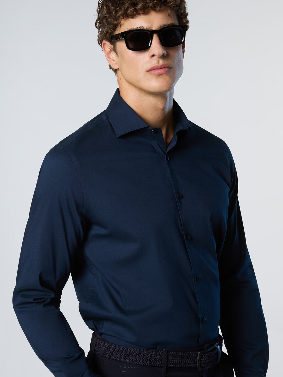 camisa de popeline tecnológica
