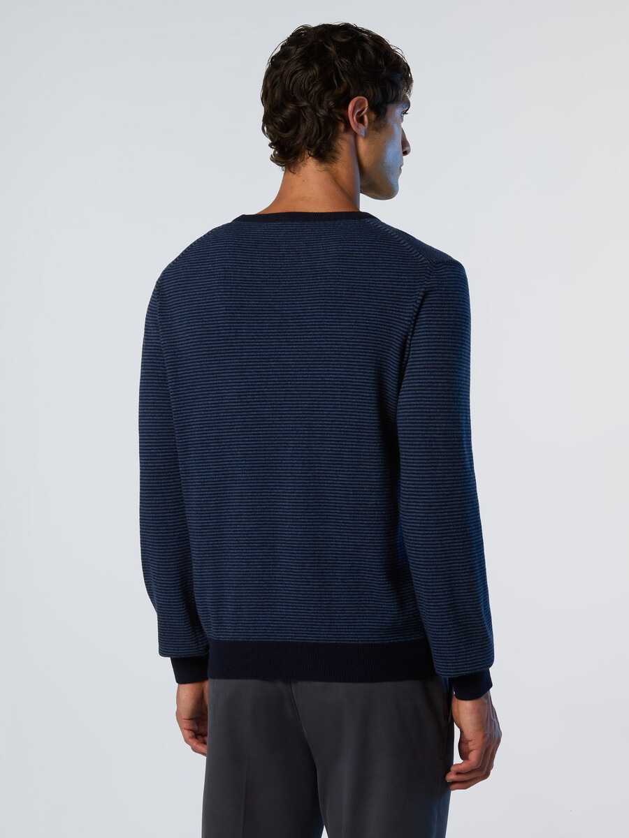 suéter listrado em mistura de cashmere