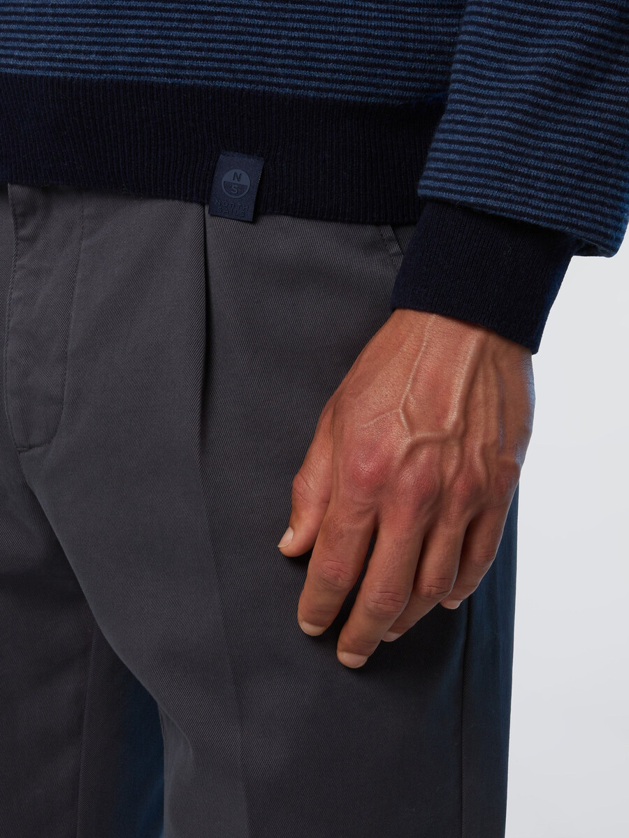 suéter listrado em mistura de cashmere